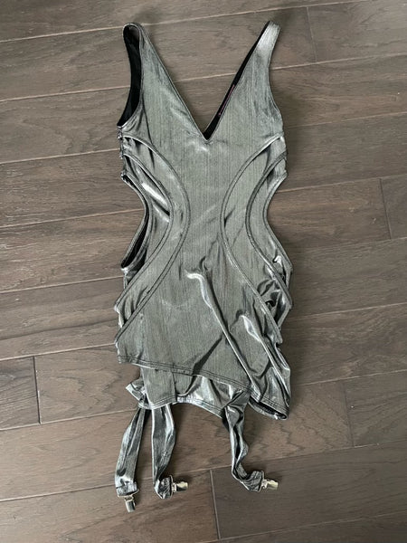 Stretchy silver dress